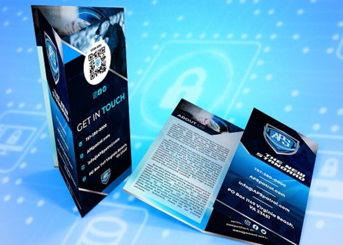 Clean A4 Trifold Brochure Mockup Design